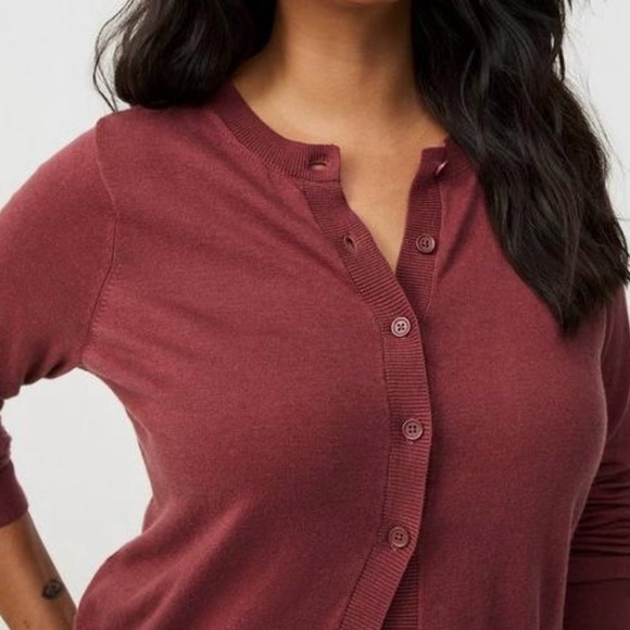 Torrid Crew Fitted Cardigan, 1X - Picture 3 of 7